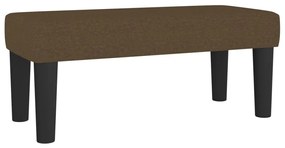 vidaXL Κρεβάτι Boxspring με Στρώμα Σκούρο Καφέ 80x200 εκ. Υφασμάτινο