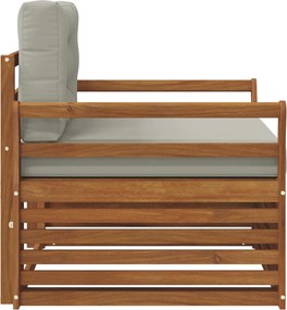 vidaXL Εξωτερικός καναπές Στερεό Ξύλο Ακακίας και Πολυεστέρ