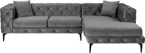 Corner Sofa Como Eco Right - Anthracite, Black Anthracite
Black