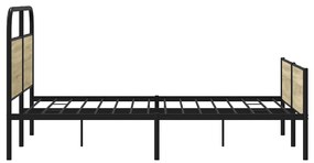 vidaXL Πλαίσιο Κρεβατιού Χωρ. Στρώμα Sonoma Δρυς 120x200εκ. Επ. Ξύλο