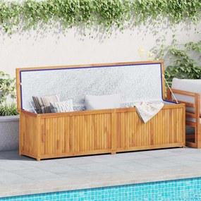 vidaXL Μπαούλο Κήπου 200 x 50 x 55 εκ. από Μασίφ Ξύλο Teak