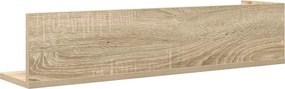 vidaXL Ράφια τοίχου 2 τεμάχια Δρυς sonoma 75x16,5x16,5 cm