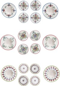 Dinner Set (24 Pieces) Moderna Tulip Multicolor