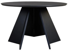 Bibble table MDF in black shade D120x76cm 120x120x76 εκ.