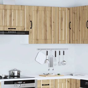 ντουλάπι τοίχου κουζίνας "Lucca" Artisan Oak Engineered Wood - Καφέ