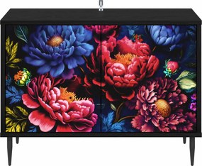 vidaXL Ντουλάπι TV KIEL 69 x 33 x 50,5 εκ. Μαύρη Δρυς