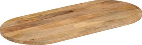 vidaXL Επιφάνεια Τραπεζιού Οβάλ 80x40x2,5 εκ. Μασίφ Ξύλο Μάνγκο