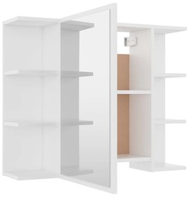 vidaXL Σετ Επίπλων Μπάνιου 3 Τεμαχίων Λευκό από Επεξ. Ξύλο