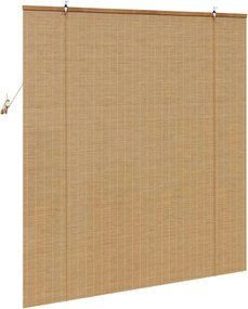 vidaXL Ρόλερ Καφέ 140 x 160 cm Μπαμπού