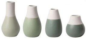 Βάζα Pastels (Σετ 4Τμχ) LBTRD0015354 4/8,5cm White-Green Raeder Porcelain