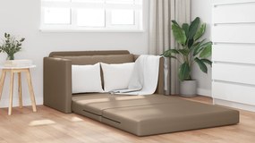 vidaXL Καναπές Κρεβάτι 2 σε 1 Καφετί 124x71x78 εκ Ψεύτικο Δέρμα