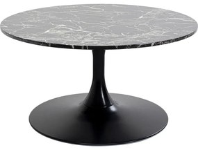 Τραπέζι Μέσης Schickeria Με όψη Μαρμάρου Μαύρο 80x80x42εκ. - Μαύρο