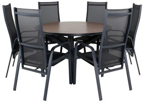 Σετ Τραπέζι και καρέκλες Dallas 3694, HPL, Μέταλλο, Ύφασμα | Epipla1.gr
