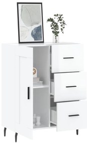 vidaXL Ντουλάπι Γυαλιστερό Λευκό 69,5x34x90 εκ. Επεξεργασμένο Ξύλο