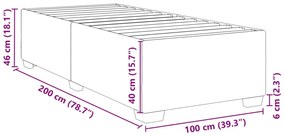 ΠΛΑΙΣΙΟ ΚΡΕΒΑΤΙΟΥ ΚΑΠΟΥΤΣΙΝΟ 100X200 ΕΚ. ΑΠΟ ΣΥΝΘΕΤΙΚΟ ΔΕΡΜΑ 3284547