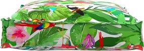 vidaXL Μαξιλάρι Floral Πολύχρωμο 70 x 70 x 12 cm Ύφασμα Όξφορντ