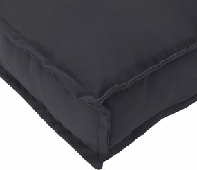 vidaXL Σετ Μαξιλαριών Πάγου 2 pcs Μαύρο 120 x 40 x 8 εκ