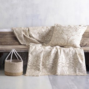 Ριχτάρι Vilano Ecru-Beige Ρυθμός Two-seater 180x240cm Chenille,Βαμβάκι,Polyester