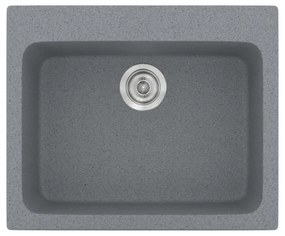 Sanitec Classic 331 Metallic Silver Ένθετος Νεροχύτης
