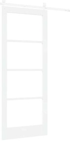 vidaXL Ολισθητή Πόρτα Λευκό 83 x 202 εκ. Ξύλο και μέταλλο