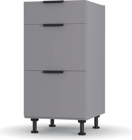 Craft Κάτω Ντουλάπι Συρταριέρα Γραφίτης 40x48x82cm