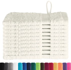 vidaXL Πετσέτες 10 pcs Κρεμ 15 x 21 cm Βαμβάκι