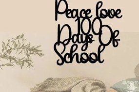 Intra απο ξύλο plywood 3mm-4mm πάχος – Peace Love 100 Days of School Laser Δίασταση  20x20 cm INTRAFABR-88233969