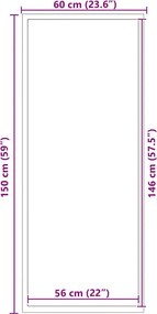 vidaXL Πατάκι Εισόδου Ανθρακί 60 x 150 εκ.