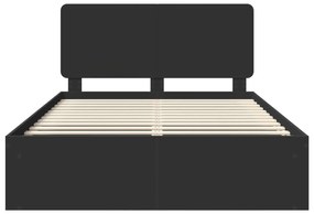 vidaXL Σκελετός Κρεβατιού Μαύρο 160 x 200 cm Στερεά ξυλεία πεύκου