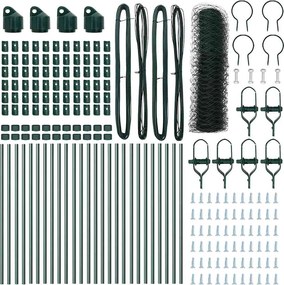 vidaXL Στύλος Περιφράξεων Πράσινο 50 x 0,8 μ (50 mm δίχτυ)