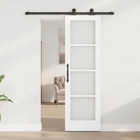 vidaXL Συρόμενη Πόρτα ORKDAL Λευκό 61 x 198.5 εκ. Ξύλο και μέταλλο