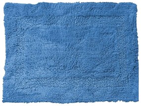 Πατάκι Μπάνιου Deco 02-10362 50X80cm Blue Estia 50 X 80 100% Βαμβάκι