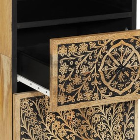 VidaXL Ντουλάπι Μπάνιου 38 x 33 x 160 εκ. από Μασίφ Ξύλο Μάνγκο