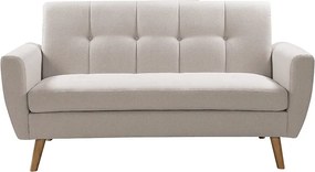 Καναπές Decency pakoworld 2θέσιος ύφασμα μπεζ 149x75x86εκ