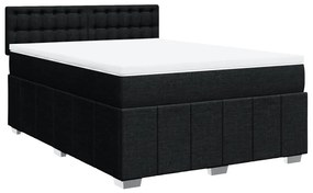 ΚΡΕΒΑΤΙ BOXSPRING ΜΕ ΣΤΡΩΜΑ ΜΑΥΡΟ 160X200 ΕΚ. ΥΦΑΣΜΑΤΙΝΟ 3287135