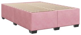 ΚΡΕΒΑΤΙ BOXSPRING ΜΕ ΣΤΡΩΜΑ ΡΟΖ 140X190 ΕΚ. ΒΕΛΟΥΔΙΝΟ 3290911