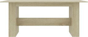 vidaXL Τραπεζαρία Sonoma Δρυς 180 x 90 x 76 εκ. από Επεξ. Ξύλο