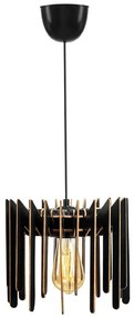 Φωτιστικό Οροφής 390FLH1554 Φ23x55cm 1xE27 40W Black Opviq
