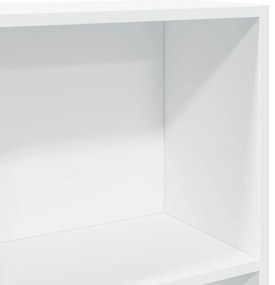 vidaXL Βιβλιοθήκη Λευκή 80x30x152 εκ. από Επεξεργασμένο Ξύλο