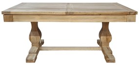 Artekko Deus Μασίφ Ξύλινη Επεκτεινόμενη Τραπεζαρία σε Ανοιχτή Φυσική Απόχρωση (180/240x90x76)cm Artekko 617-0201-C