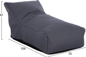 ΠΟΥΦ BLOOM ΑΔΙΑΒΡΟΧΟ HM5111.20 ΓΚΡΙ 106x70x61Υ εκ.