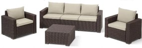 METAX-24 California-3 Lounge Set Καφέ*  0. x 0. x 0. metax-01-00-1800