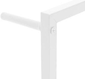 vidaXL Ράφι Πετσετών Λευκό Ατσάλινο 60x10x116 εκ.