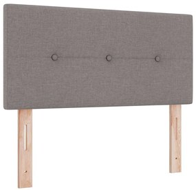 vidaXL LED Κεφαλάρι με φώτα λωρίδας LED με κεφαλάρι Taupe 90 cm ύφασμα