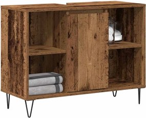 vidaXL Ντουλάπι Μπάνιου Παλιό Ξύλο 80 x 33 x 60 εκ Επεξεργασμένο ξύλο