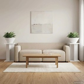 vidaXL Βάση φυτών 2 τεμ. Λευκό 25 x 25,5 x 40,5 εκ. Επεξεργασμένο Ξύλο