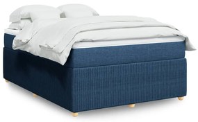 ΚΡΕΒΑΤΙ BOXSPRING ΜΕ ΣΤΡΩΜΑ ΜΠΛΕ 160X200 ΕΚ. ΥΦΑΣΜΑΤΙΝΟ 3285587