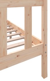 vidaXL Πλαίσιο Κρεβατιού 140 x 200 εκ. από Μασίφ Ξύλο Πεύκου
