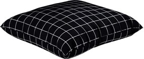 vidaXL Διασκορπισμένα Μαξιλάρια Καρό 4 pcs Μαύρη Καρώ 60 x 60 cm