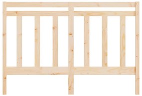 vidaXL Κεφαλάρι Κρεβατιού 126 x 4 x 100 εκ. από Μασίφ Ξύλο Πεύκου